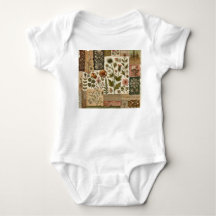 グリーン ピンク パッチワーク キルト リュスティック ヴィンテージ ボーホ 