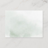 グリーン ピンク ブラッシュ フラワーハニームーンウィッシュ エンクロージャーカード (裏面)