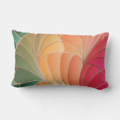 グリーン、ピーチ、アプリコット、スイカ・ニューアールヌーボー ランバークッション (裏面)