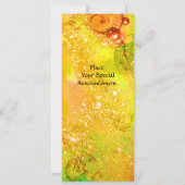 グリーン・フェアリー 黄色 青 赤 銀 招待状 (裏面)