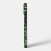 グリーン フェイククロコダイル iPhoneケース (左側面)