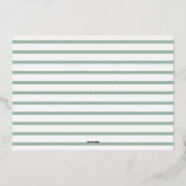 グリーン+フォイル・シーズンのグリーティングフォト・カード 箔シーズンカード (裏面)