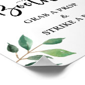 グリーン フォトブース ウェディング パーティー サイン (角)