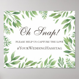 グリーン+フォリアージュ。グリーンwedding ハッシュタグ インスタグラム ポスター