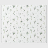 グリーン フォリア ラッピングペーパー (フラット)