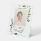 グリーン フラワーリザーブ セーブ ア シート フォト ウェディング 台座サイン (正面)