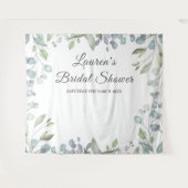 グリーン フラワー ブライダル シャワー フォト ブース 背景 タペストリー (正面(横))