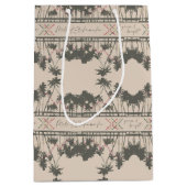 グリーン&ブライト、ハワイアンスタイルクリスマス ミディアムペーパーバッグ (正面)