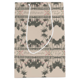 グリーン&ブライト、ハワイアンスタイルクリスマス ミディアムペーパーバッグ