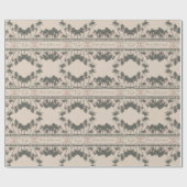 グリーン&ブライト、ハワイアンスタイルクリスマス ラッピングペーパー (フラット)