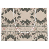 グリーン&ブライト、ハワイアンスタイルクリスマス ラージペーパーバッグ (正面)