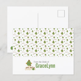 グリーン&ブラウンヤーンチキンチャンピオン葉書 ポストカード