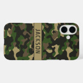 グリーン ブラウン カモフラージュ オリジナル Case-Mate iPhoneケース (裏面 (横))
