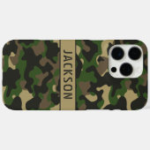 グリーン ブラウン カモフラージュ オリジナル Case-Mate iPhoneケース (裏面 (横))