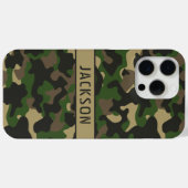 グリーン ブラウン カモフラージュ オリジナル Case-Mate iPhoneケース (裏面 (横))