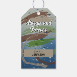 グリーン、ブラウン、ベージュ いつまでも永遠に ギフトタグ