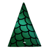 グリーン＆ブラックのマーメイドスケール ファンタジーフィッシュ パーティーハット (右)