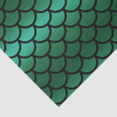 グリーン＆ブラックのマーメイドスケール ファンタジーフィッシュ 薄葉紙 (詳細)