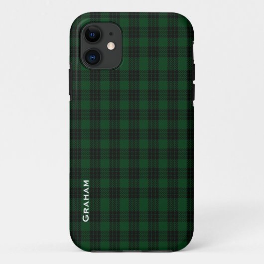 グリーン&ブラックグラハムクランPlaid iPhone 5ケース Case-Mate iPhoneケース (裏面)