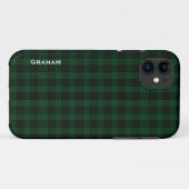 グリーン&ブラックグラハムクランPlaid iPhone 5ケース Case-Mate iPhoneケース (裏面(横))