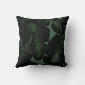 グリーン&ブラックシック熱帯離れシックアイランド クッション (裏面)