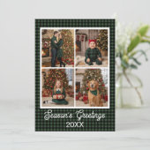 グリーン&ブラックバッファロープレイド名前をカスタムすると文字H シーズンカード (スタンド正面)