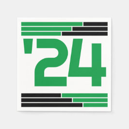 グリーン&ブラックバークラス'24グラードパーティー スタンダードカクテルナプキン