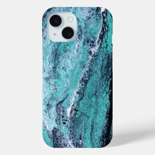 グリーン ブラック スワール Case-Mate iPhoneケース (裏面)