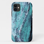 グリーン ブラック スワール Case-Mate iPhoneケース (裏面)