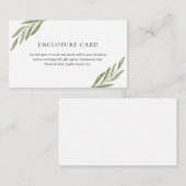 グリーン ブランチ エンクロージャー カード (正面/裏面)