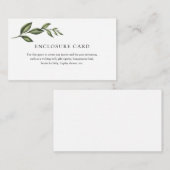 グリーン ブランチ 封入カード エンクロージャーカード (正面/裏面)