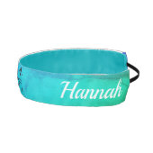 グリーン/ブルーグラデーションギムナストのヘッドバンドと彼女の名前！ アスレチックヘッドバンド (右)