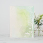 グリーン&ブルーパステルウォーターカラースクラップブック紙 (スタンド正面)