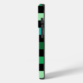 グリーン ブルー チェック ギンガム 柄 Case-Mate iPhoneケース (裏面 / 左)