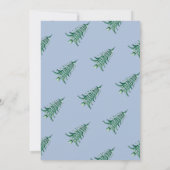 グリーン ブルー パゴダ クリスマス ツリー ギフト カード ホルダー (裏面)