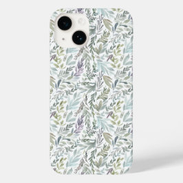 グリーン ブルー ボタニカル ウォーターカラー Case-Mate iPhone 14ケース