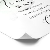 グリーン ブーケ フォリアージ ユーカリ ミモザ バー サイン (角)