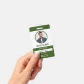 グリーン |プロフェッショナル社員の写真会社 バッジ (手持ち)