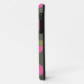 グリーン×ホットピンクの水玉柄iPhone 5ケース Case-Mate iPhoneケース (裏面/左)