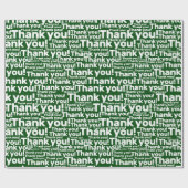 グリーン&ホワイトの芝生管理サービス - ありがとう! - ラッピングペーパー (フラット)