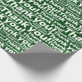 グリーン&ホワイトの芝生管理サービス - ありがとう! - ラッピングペーパー (角)