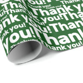 グリーン&ホワイトの芝生管理サービス - ありがとう! - ラッピングペーパー (ロールコーナー)