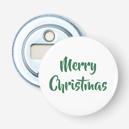 グリーン&ホワイトクリスマスフェスティバルホリデーメリークリスマス 栓抜き