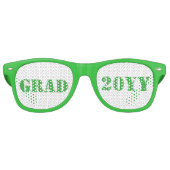 グリーン&ホワイトグラード2016 文字デザイン年 レトロサングラス (正面)