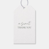 グリーン&ホワイトフローラ結婚ズモノグラム ギフトタグ (正面)