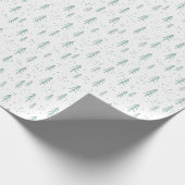 グリーン&ホワイトホリデーツリーラッピング紙 ラッピングペーパー (角)