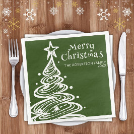 グリーン ホワイト クリスマスツリー クリスマスパーティー