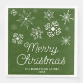グリーン ホワイト スノーフレークス クリスマスパーティー (正面)