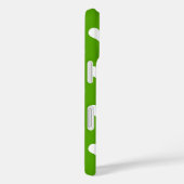 グリーン ホワイト ラブリー ハート デザイン Case-Mate iPhoneケース (裏面 / 右)