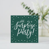 グリーン＆ホワイト | 60歳サプライズバースデーパーティー 招待状 (スタンド正面)